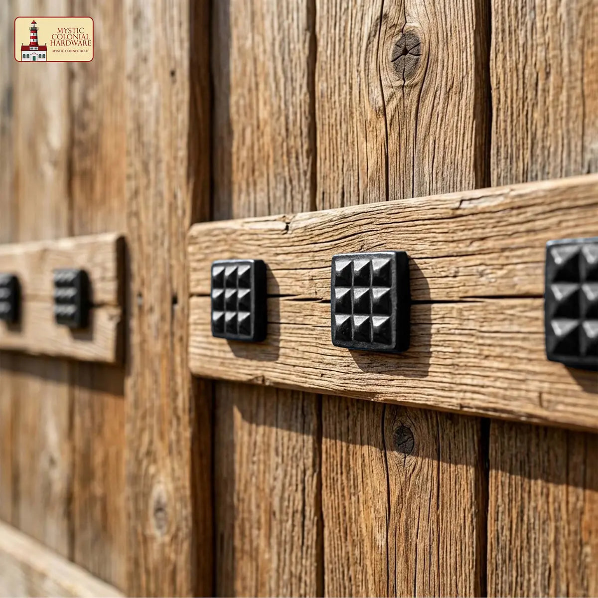 Mystic Colonial Hardware Borchie Ferro Quadrate Decorative Nero