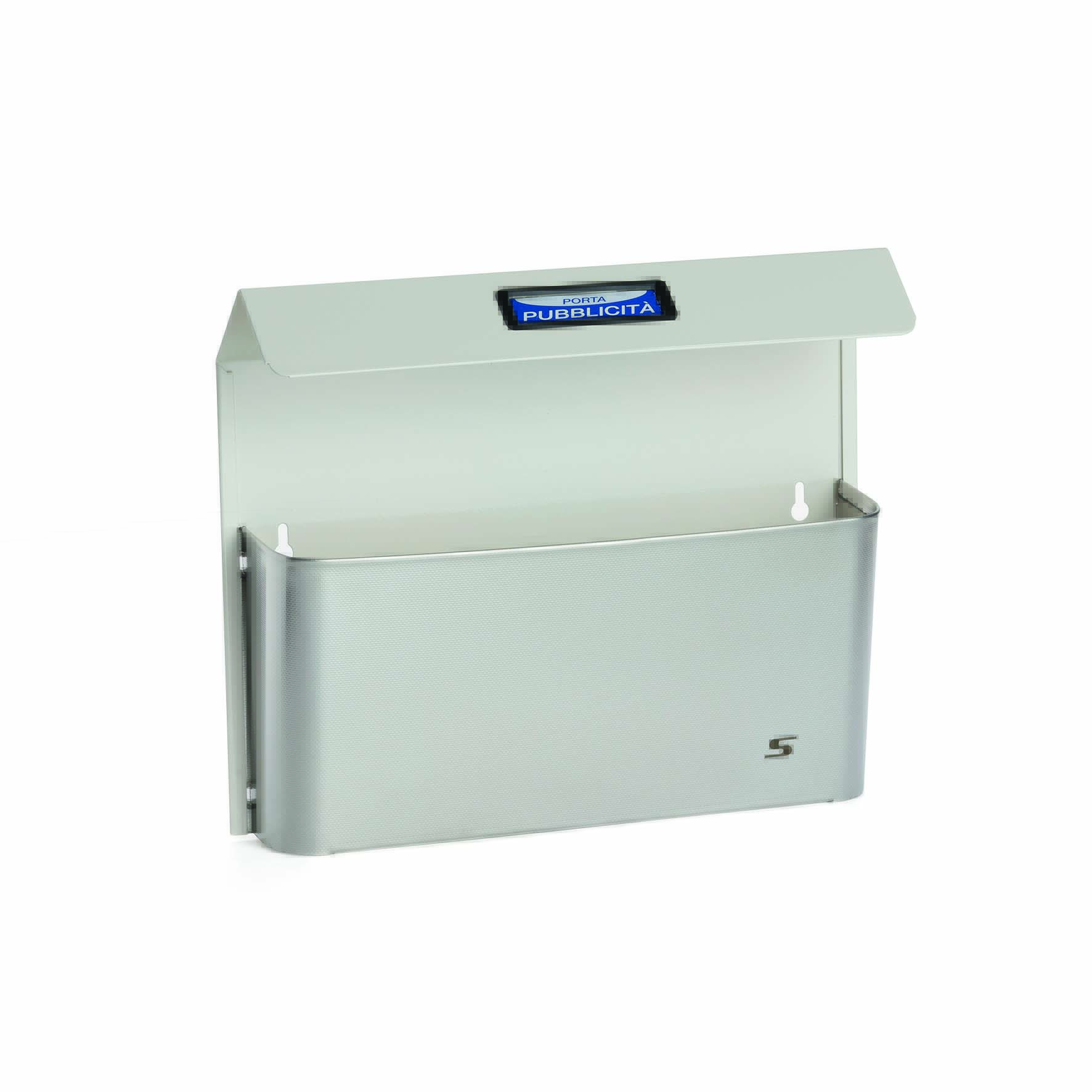 Silmec Bimetal porta pubblicità con tetto in acciaio inox