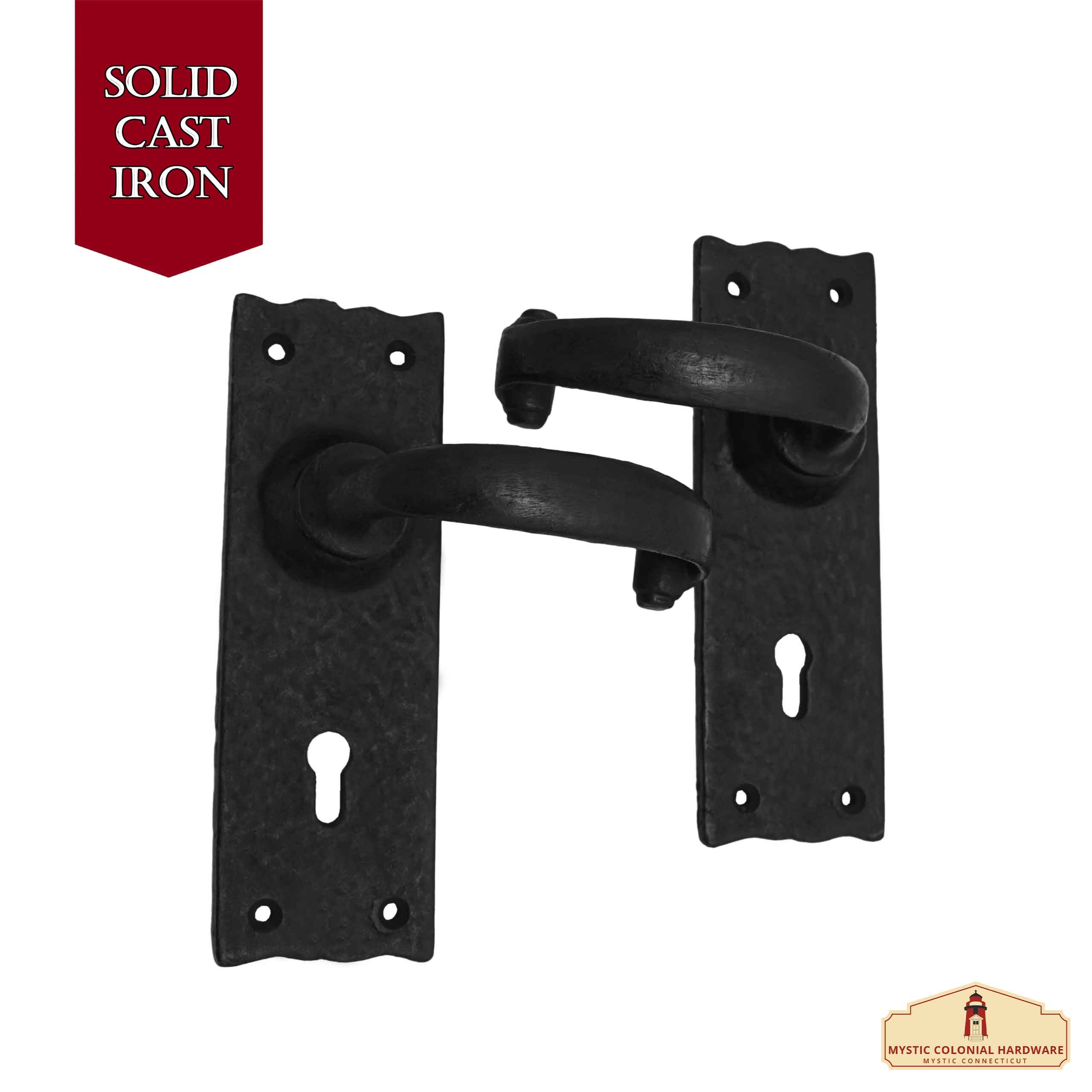 Mystic Colonial Hardware Portofino Maniglia Porta Ferro 15x5cm