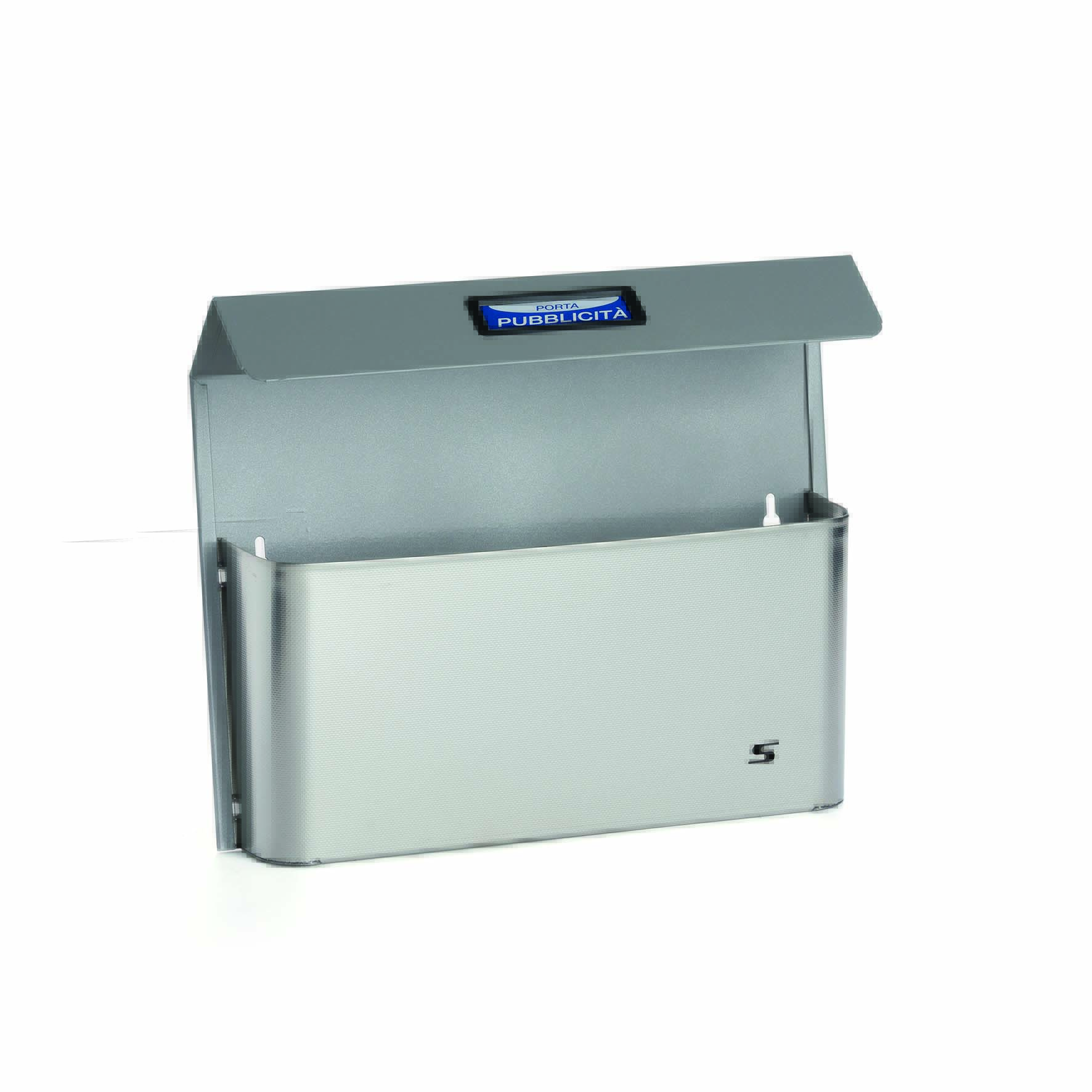 Silmec Bimetal porta pubblicità con tetto in acciaio inox