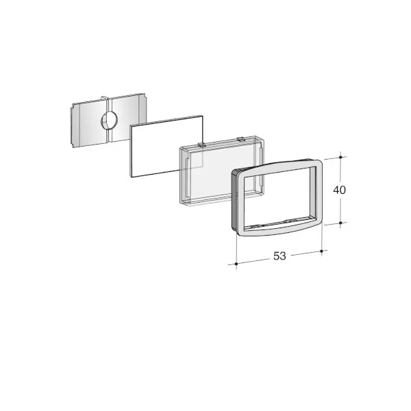 Silmec SC7 SC7R kit portanome 90-009 ABS nero