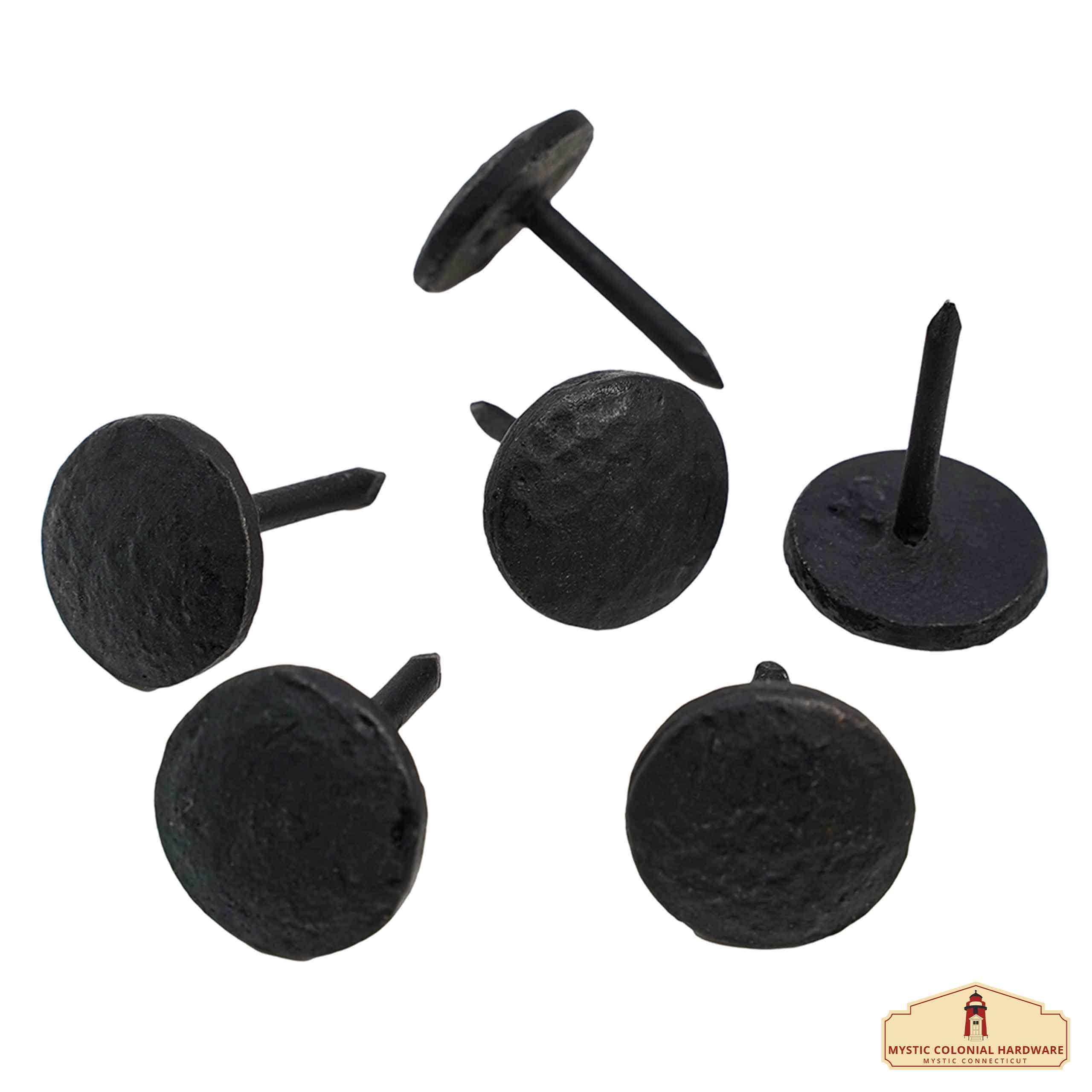 Mystic Colonial Hardware chiodi decorativi ferro battuto 6 pz neri