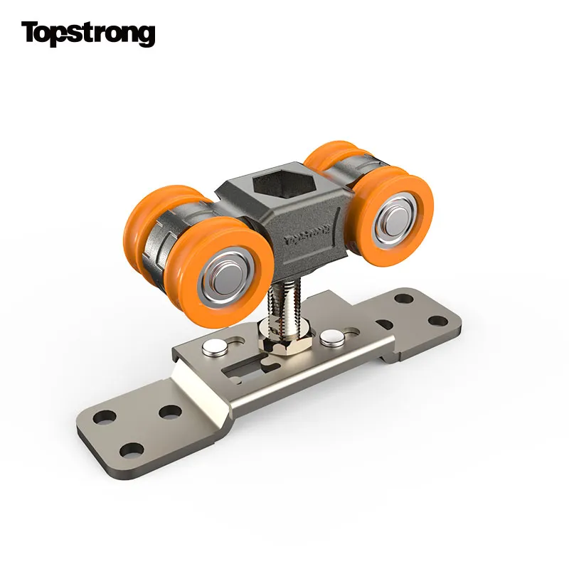 TopStrong 60KG Carrello Porta Scorrevole Legno Ammortizzato