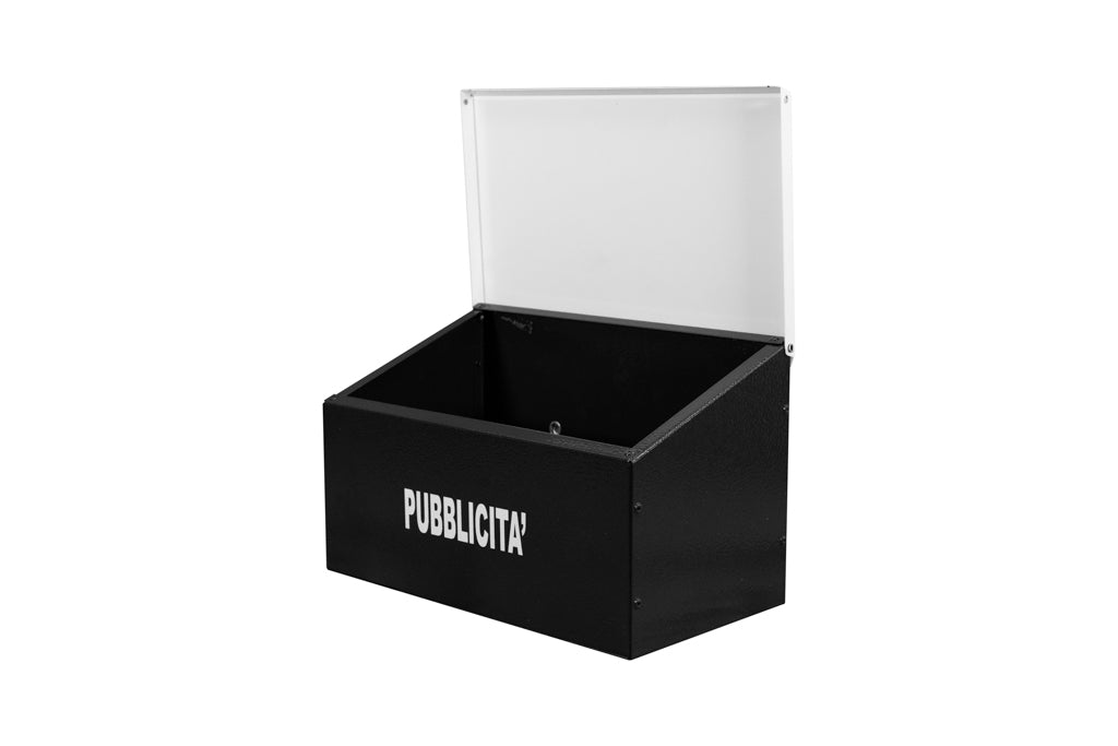 BOXOB Eternity 883 porta pubblicità esterno nero bianco antipioggia