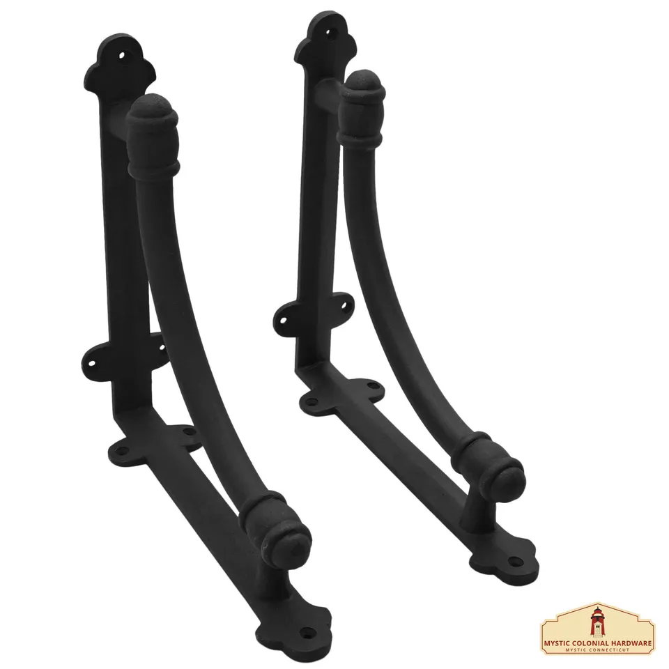 Mystic Colonial Hardware reggimensole 33x24 cm coppia nero esterno