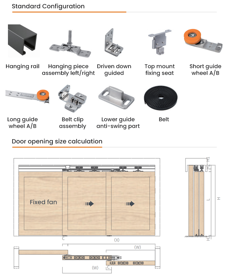 TopStrong 80KG carrello porta legno eterodromo 2 ante ammortizzato