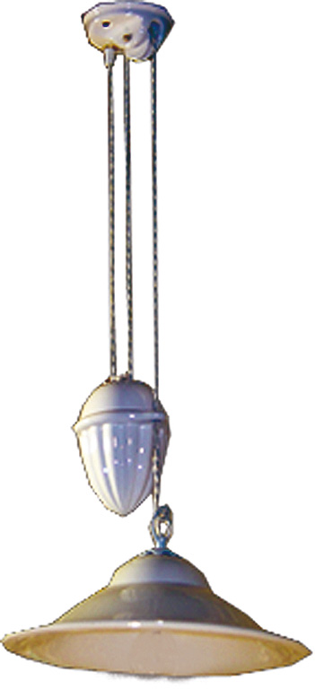 Spinardi Lampadario con contrappeso ottone