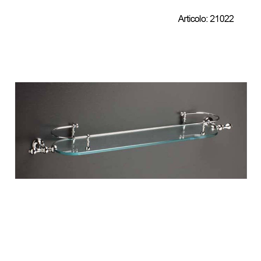 Spinardi Mensola ovale mensola bagno ottone cromata