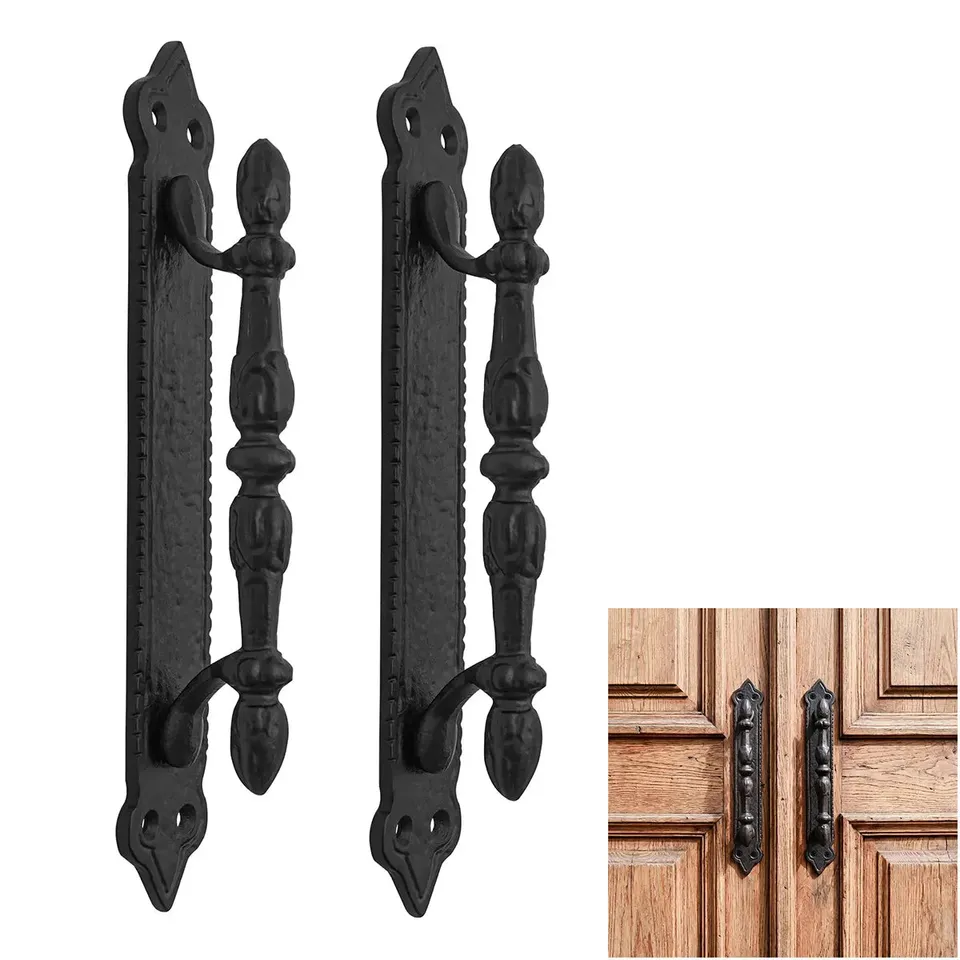 Mystic Colonial Hardware Maniglia Porta Ghisa Nera Vittoriana