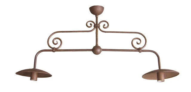 Lampadario Spinardi 2 luci in ottone 40W