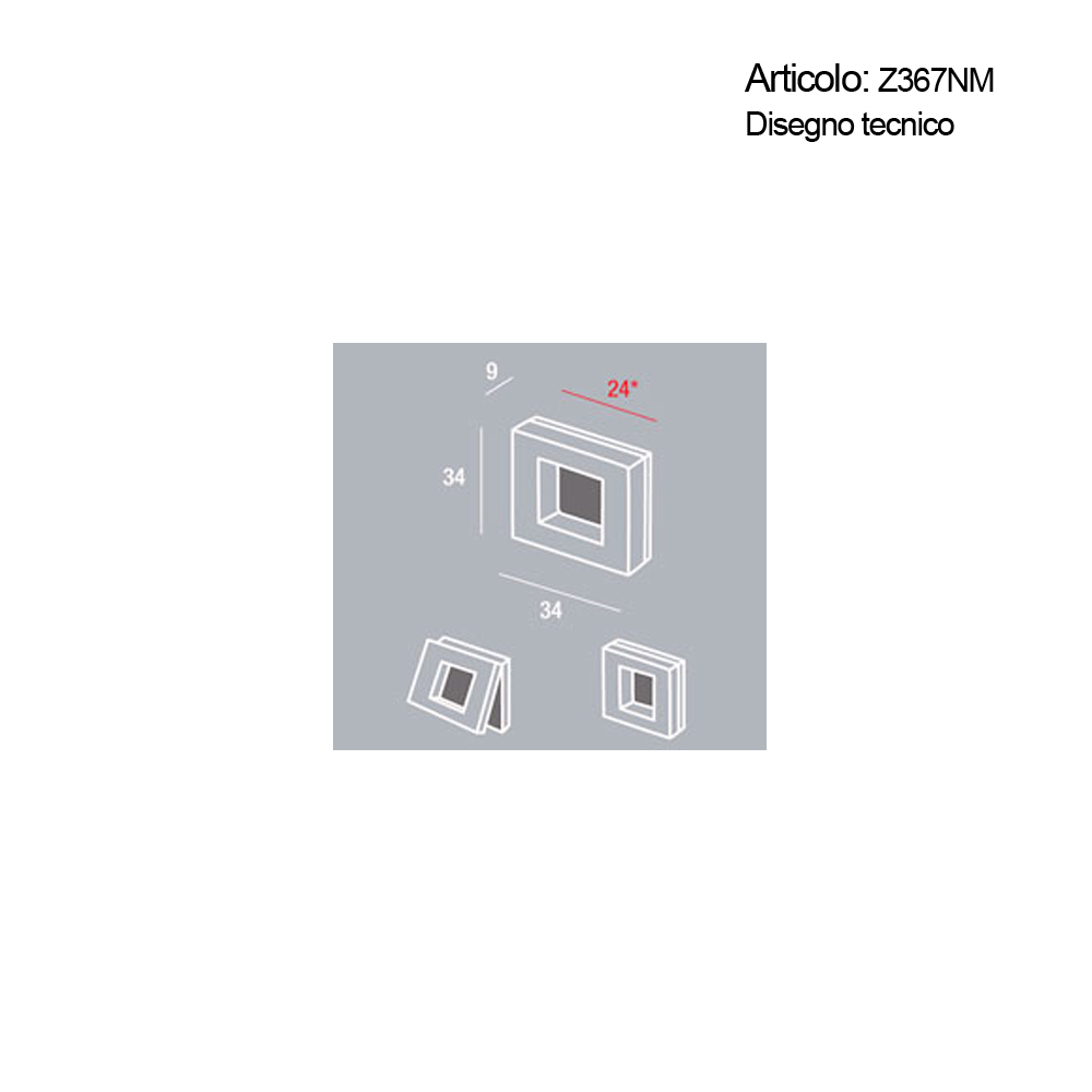Spinardi Z367NM pomello mobile cromo lucido