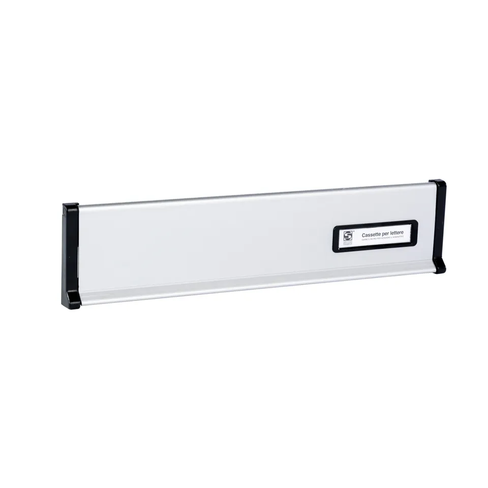 Silmec S650 placca grande con portanome da incasso