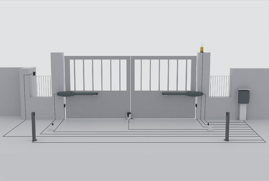 TAU VECTI attuatore cancelli 230V anta 3 m