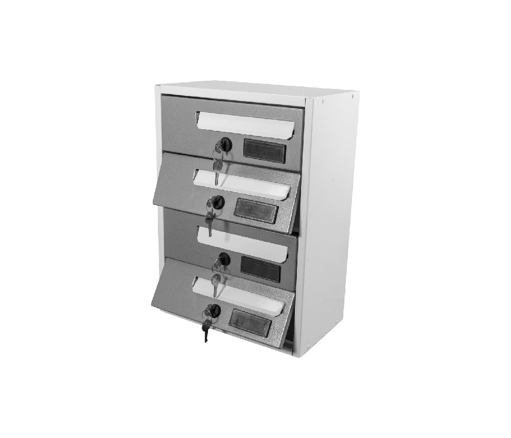 BOXOB Imperium 983 Cassetta Postale Esterno 1 Posto Bianco/Grigio