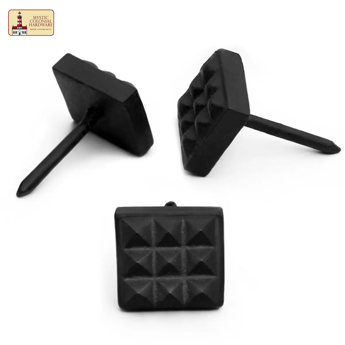 Mystic Colonial Hardware Borchie Ferro Quadrate Decorative Nero