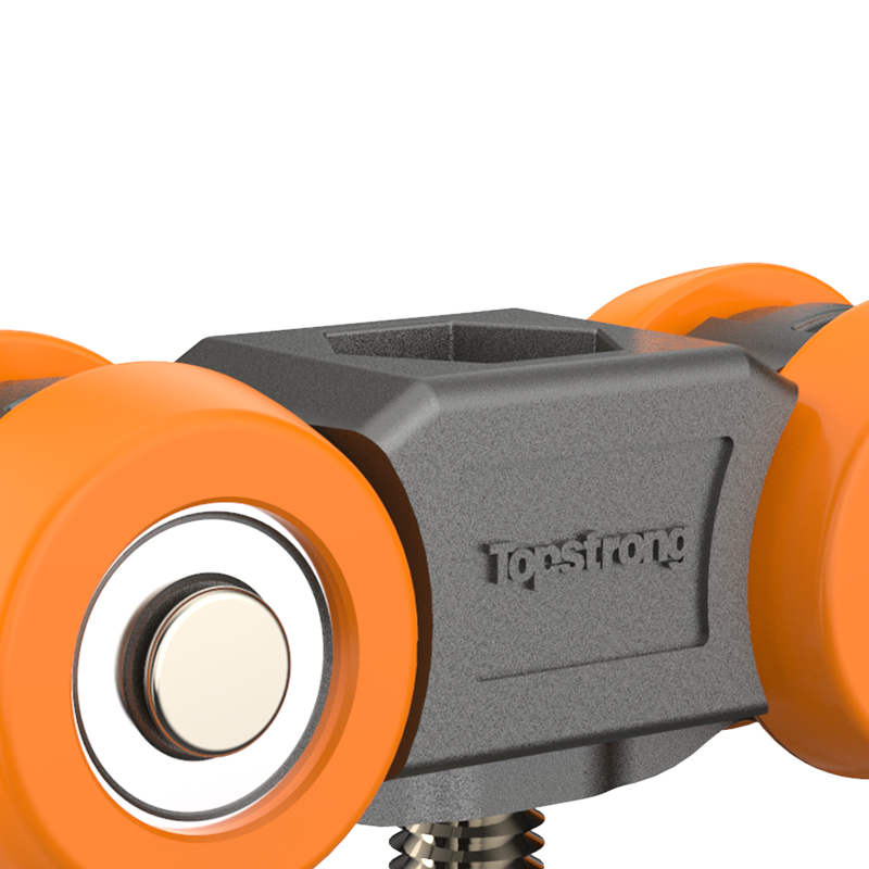 TopStrong Carrello Porta Scorrevole 100 kg Legno Doppio Ammortizzatore
