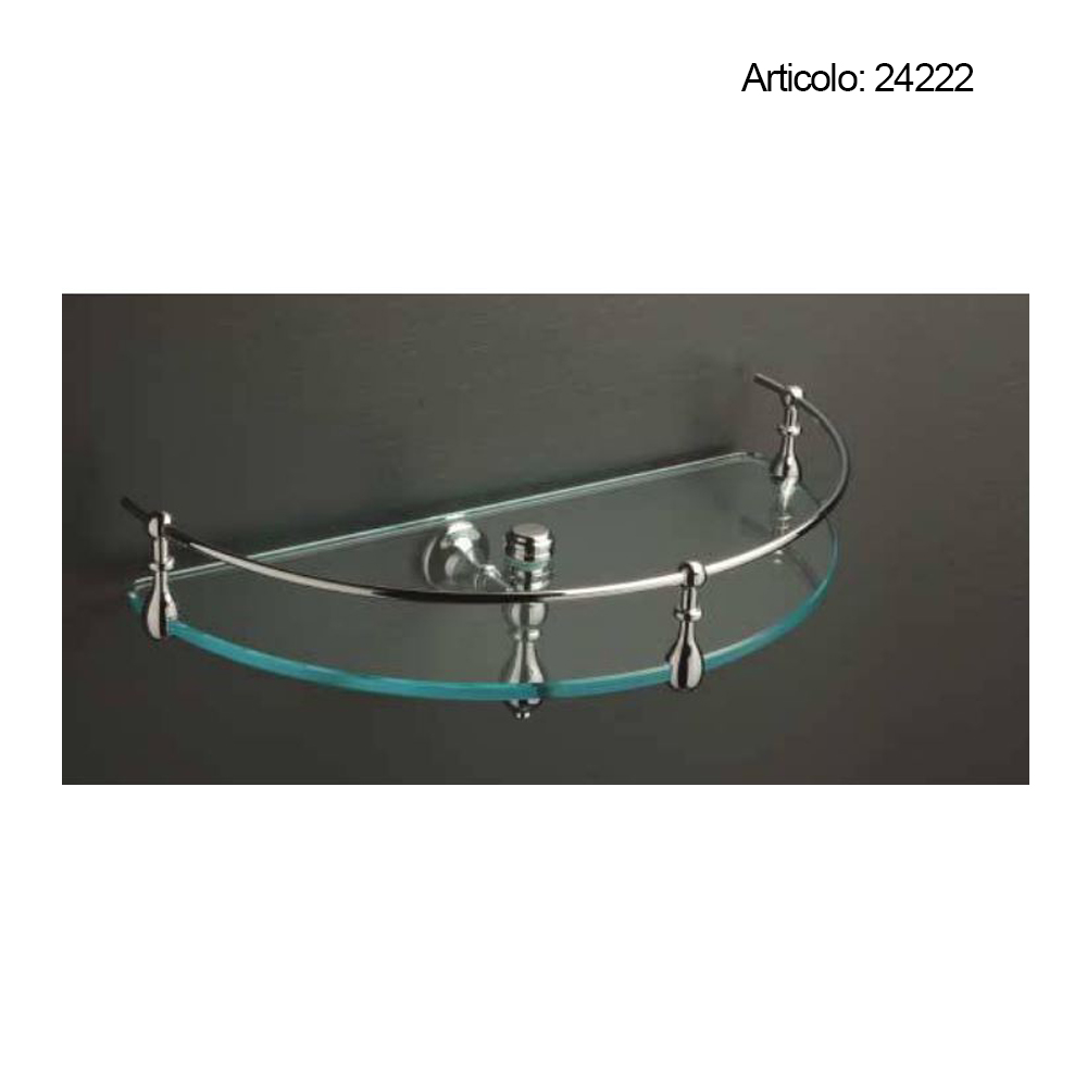Spinardi Mensola Bagno in Ottone Tornito