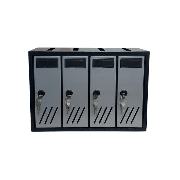 BOXOB Serenity 993 Cassetta Postale Interno Nero/Grigio Sicura