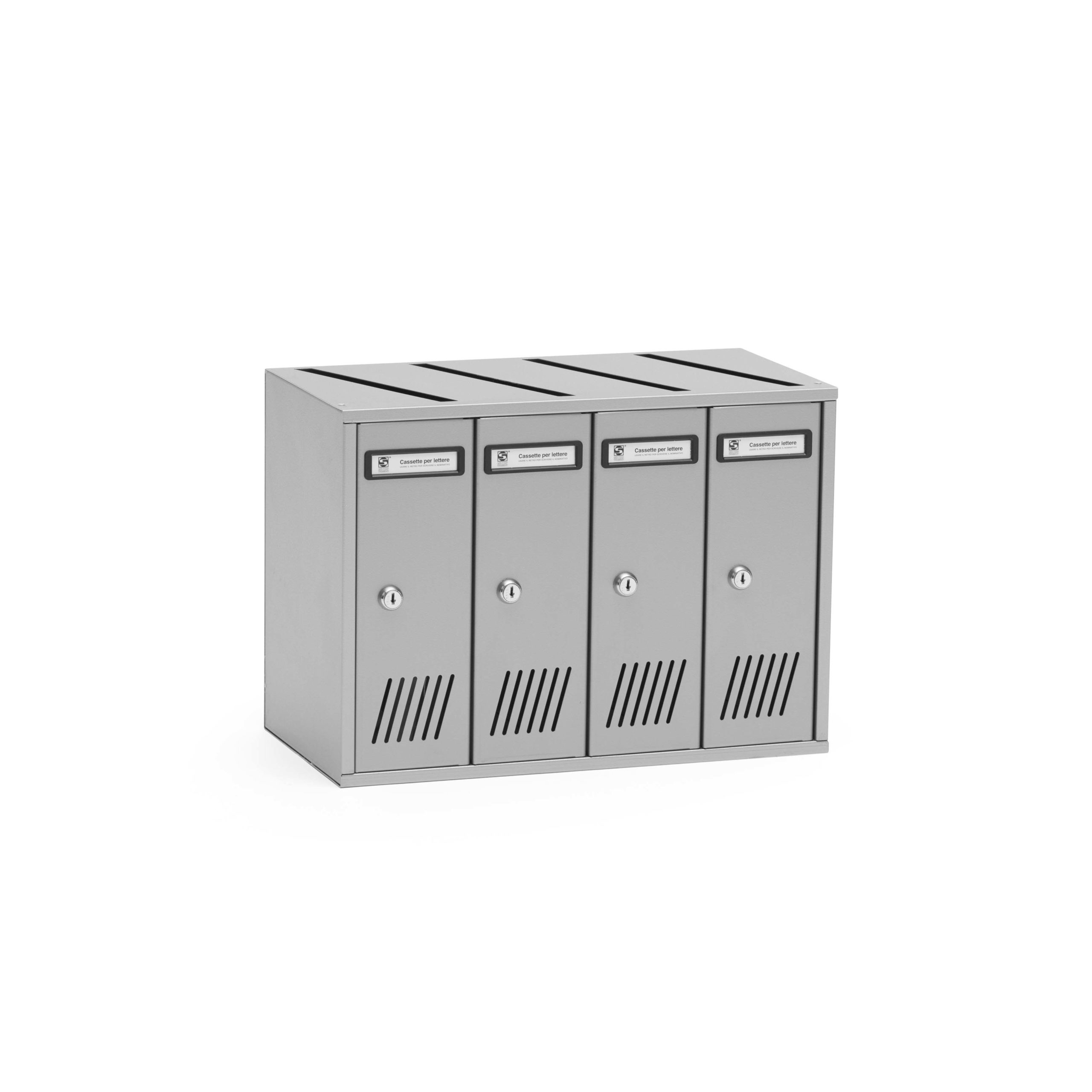 Silmec SC7V cassetta postale 4 posti da interno