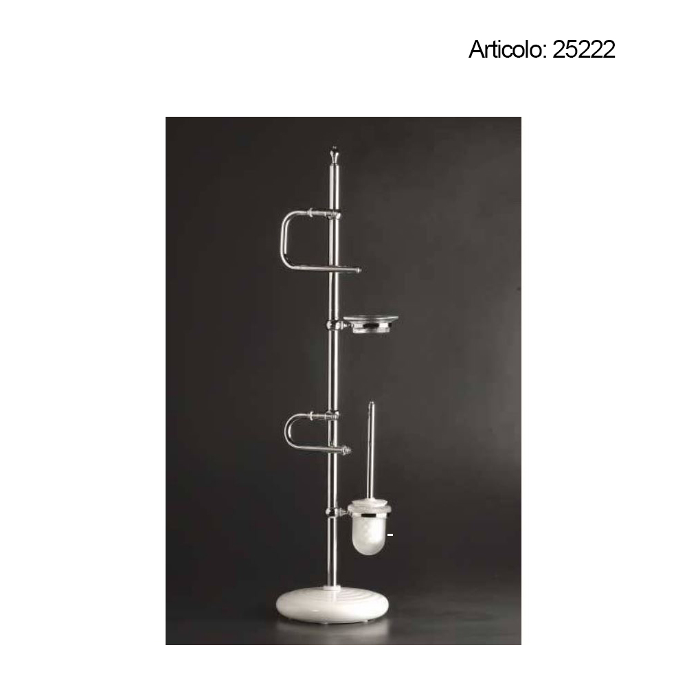 Spinardi piantana attrezzata bagno in ottone