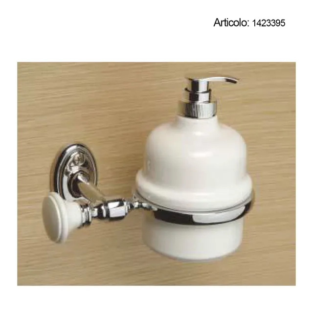 Spinardi Sissi dispenser bagno bianco oro cromo