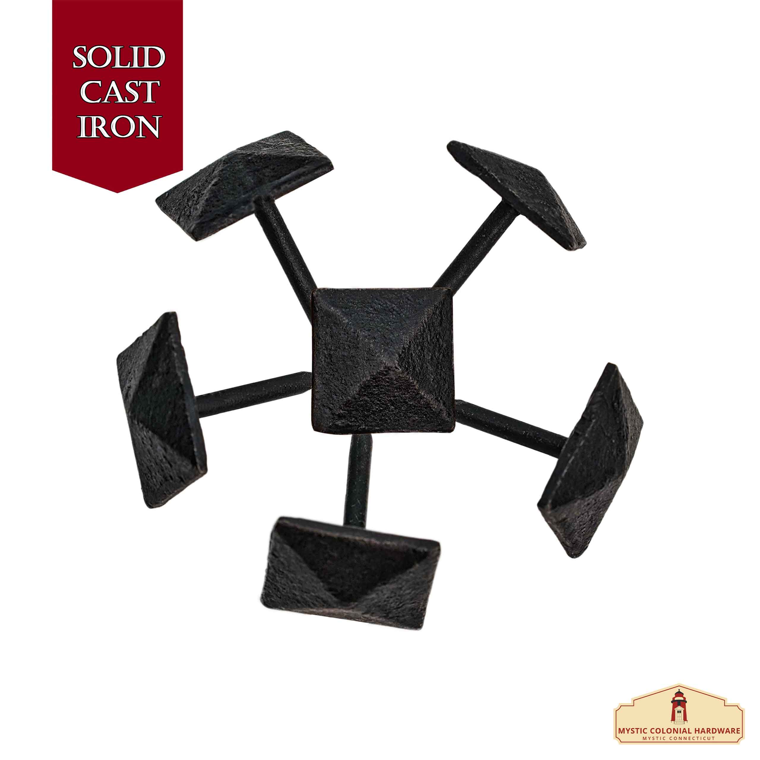 Mystic Colonial Clavos chiodi ferro battuto tondi 2,5 cm 6 pezzi