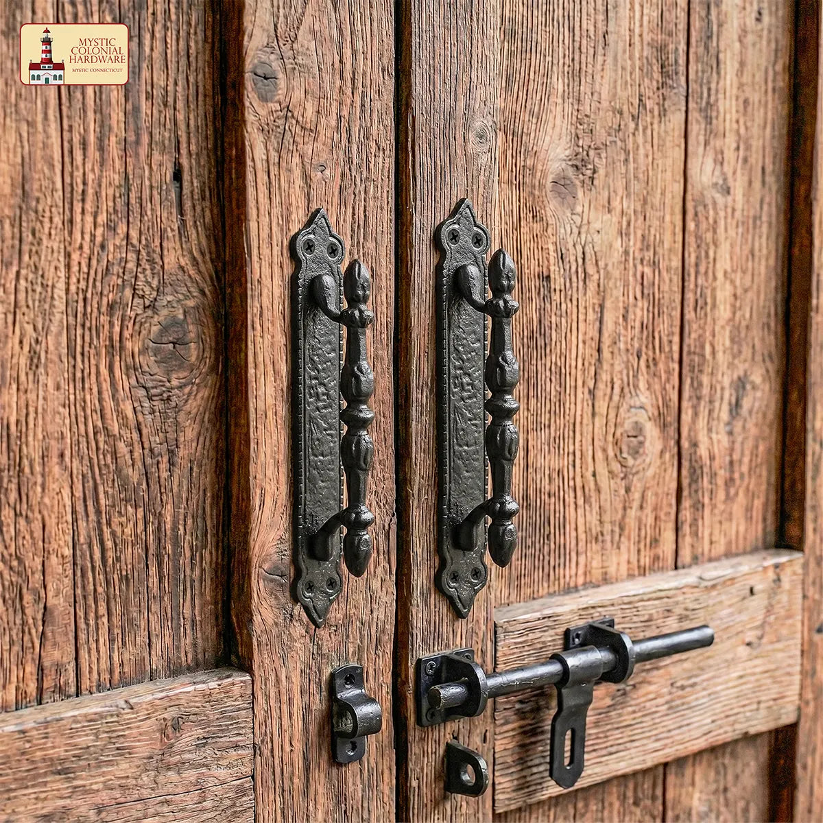 Mystic Colonial Hardware Maniglia Porta Ghisa Nera Vittoriana
