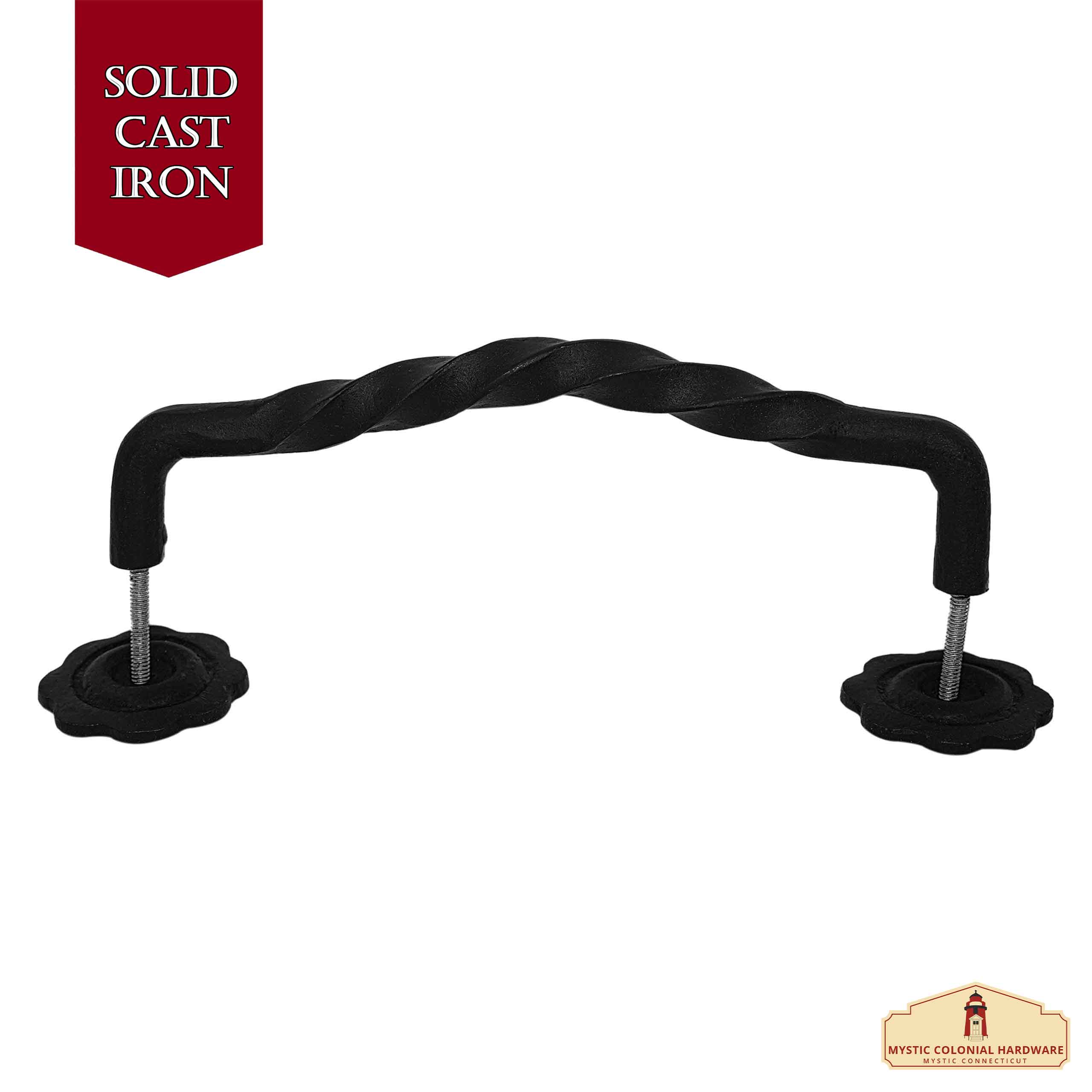 Mystic Colonial maniglione ferro 32 cm nero porte e cancelli