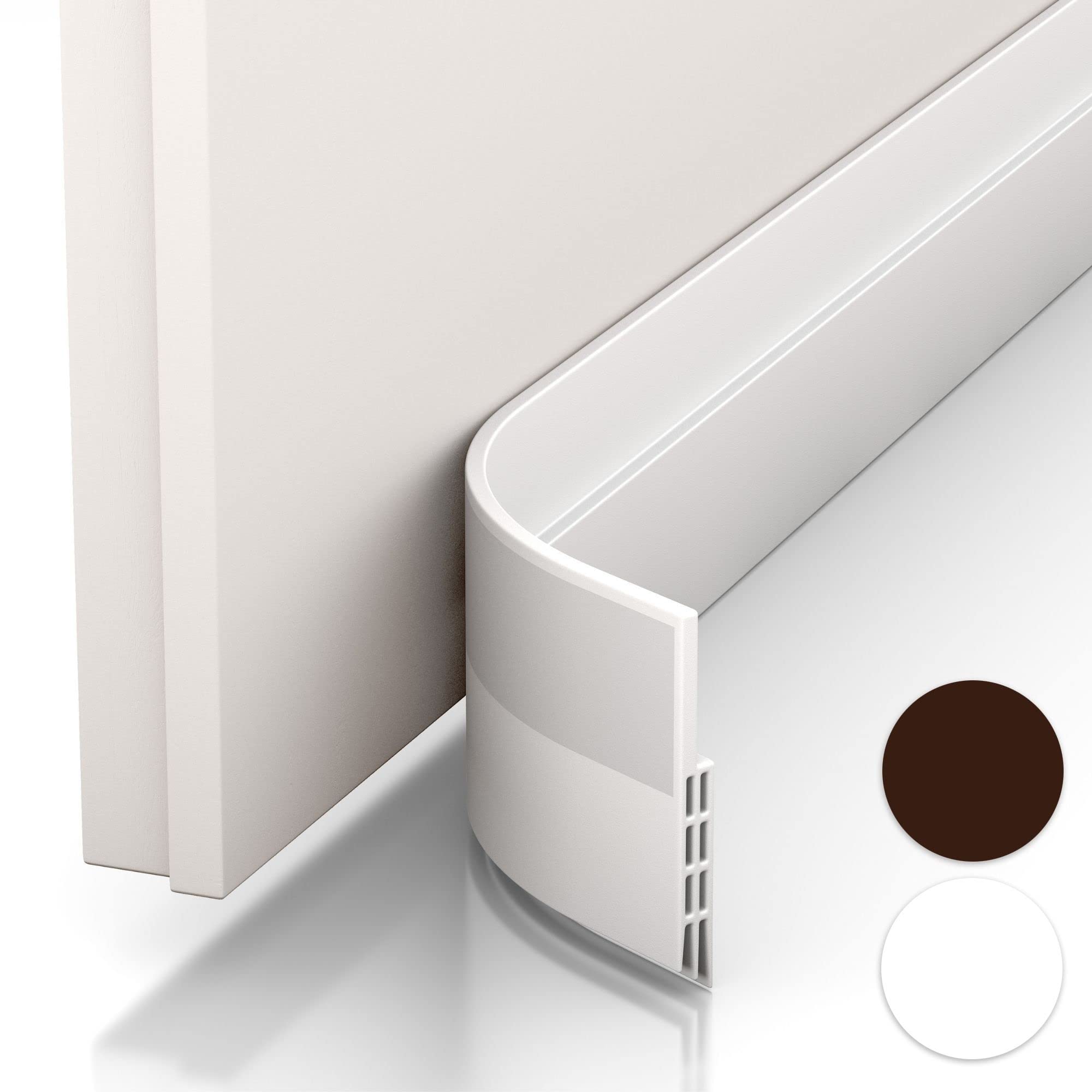 Vellure paraspifferi sottoporta porta blindata bianco 1 pz