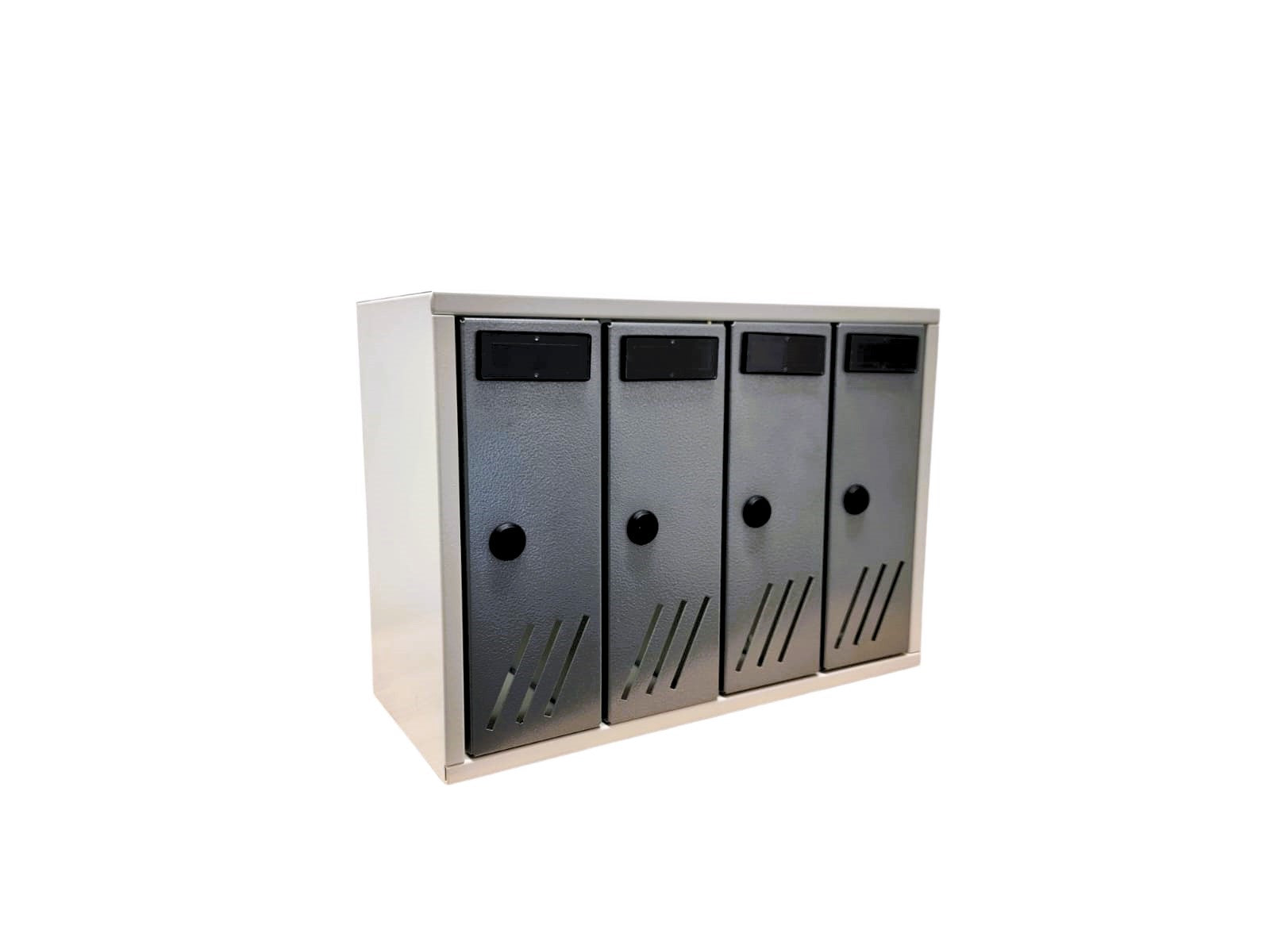 BOXOB Serenity 993 cassetta postale 4 scomparti bianco grigio interno