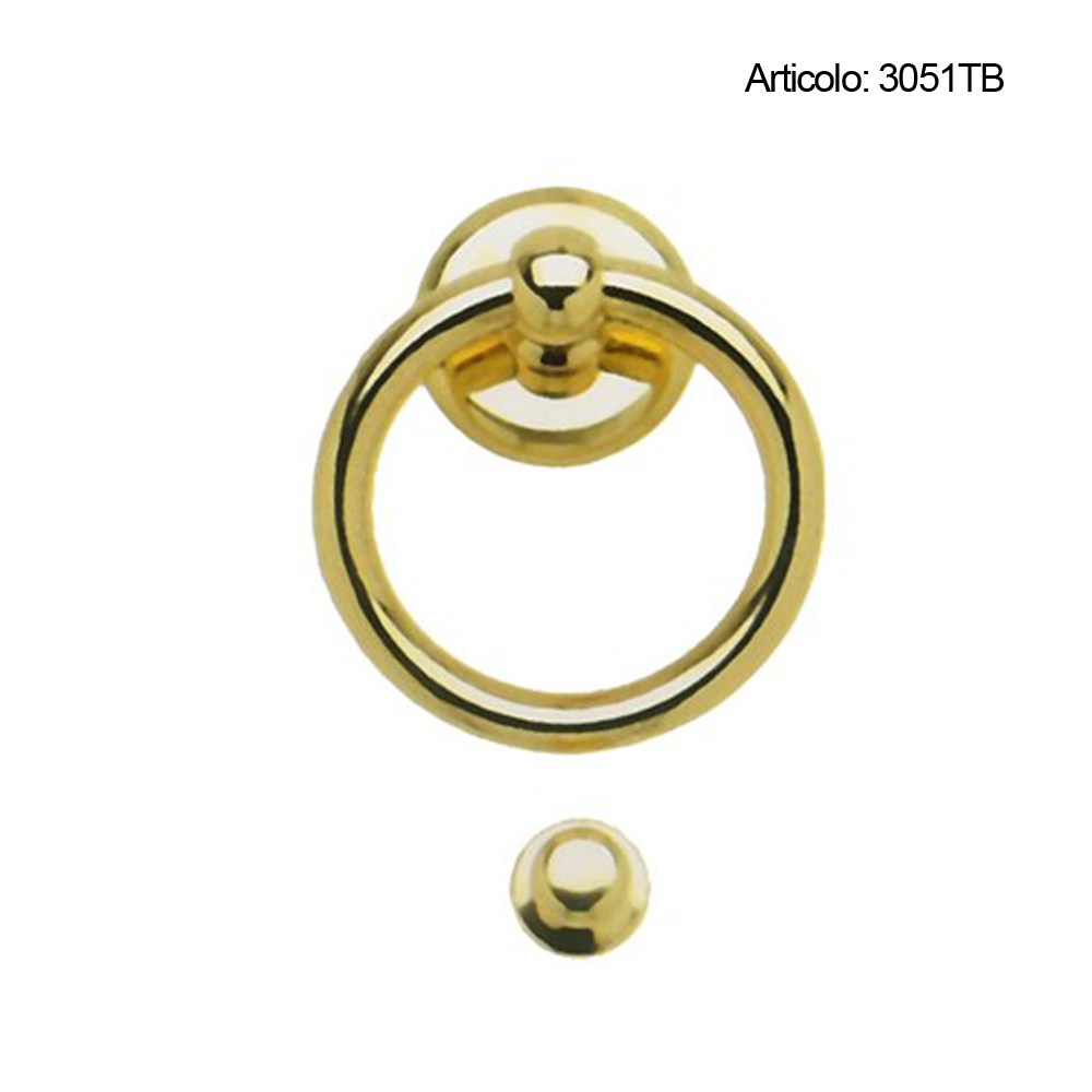 Spinardi 9051TB battente ottone 210x150 mm