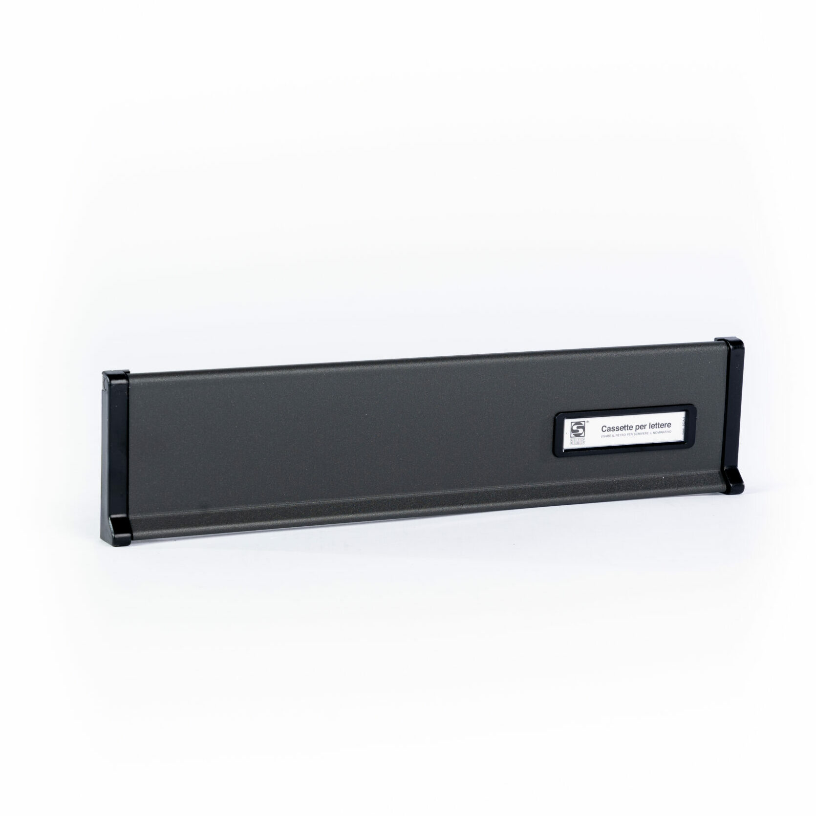 Silmec S650 placca grande con portanome da incasso