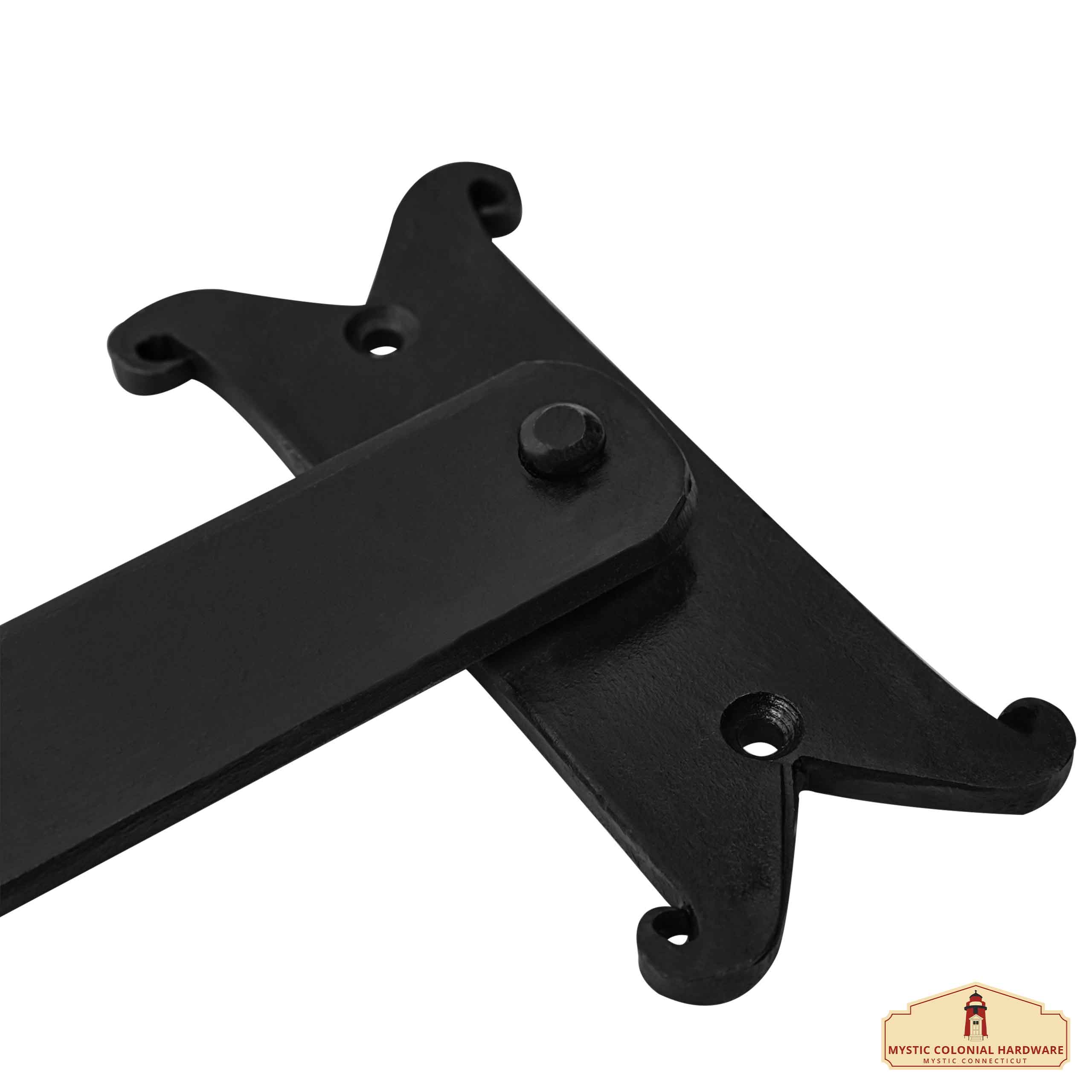 Mystic Colonial Catenaccio Cancello 27 cm Ferro Nero