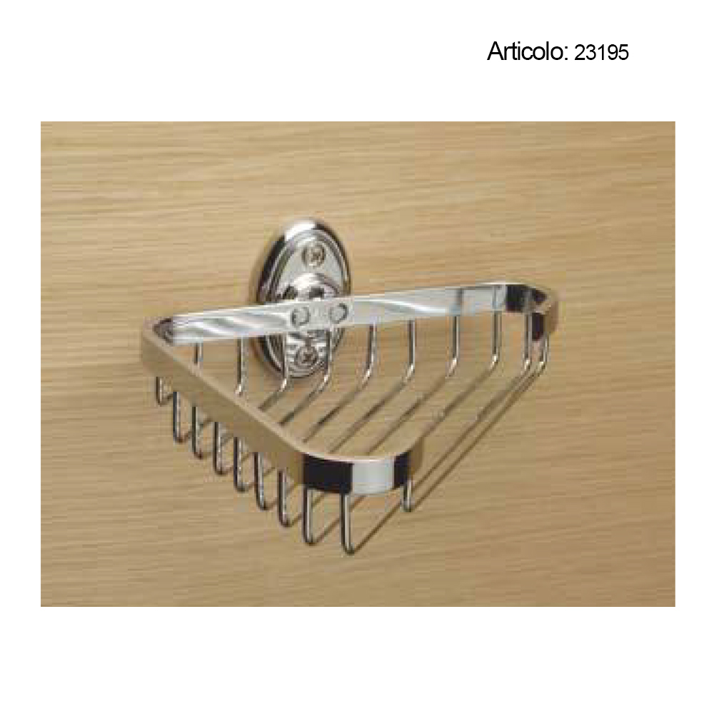 Spinardi Sissi Portaspugna in Ottone Finitura Cromata