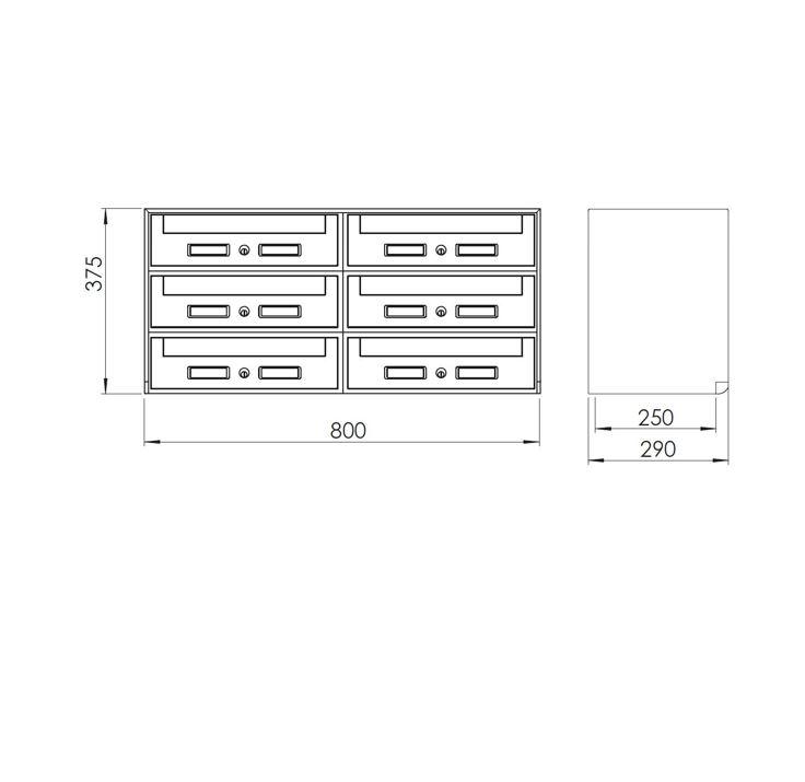 Silmec SC Classic SC5 casellario 6 cassette ritiro anteriore