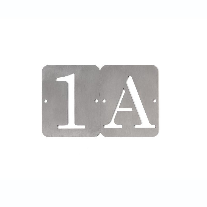 Silmec numero civico lettera acciaio inox satinato esterno