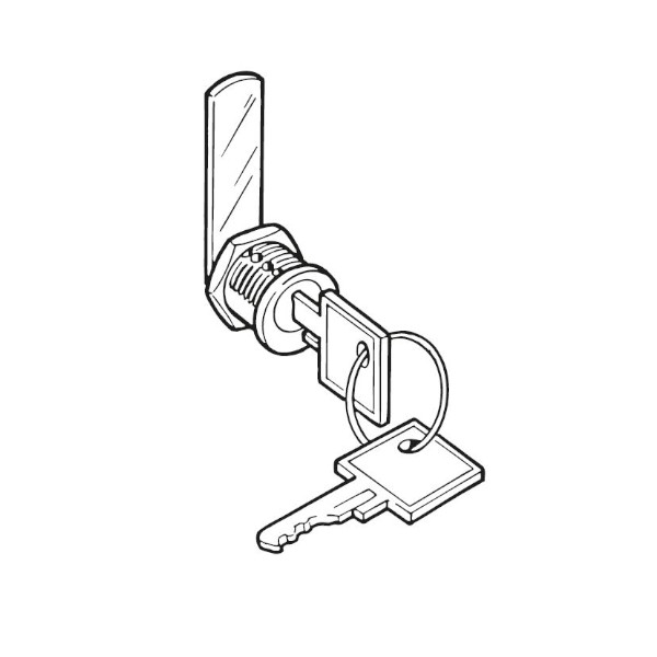 Silmec 90-020 serratura ricambio cromata sicurezza