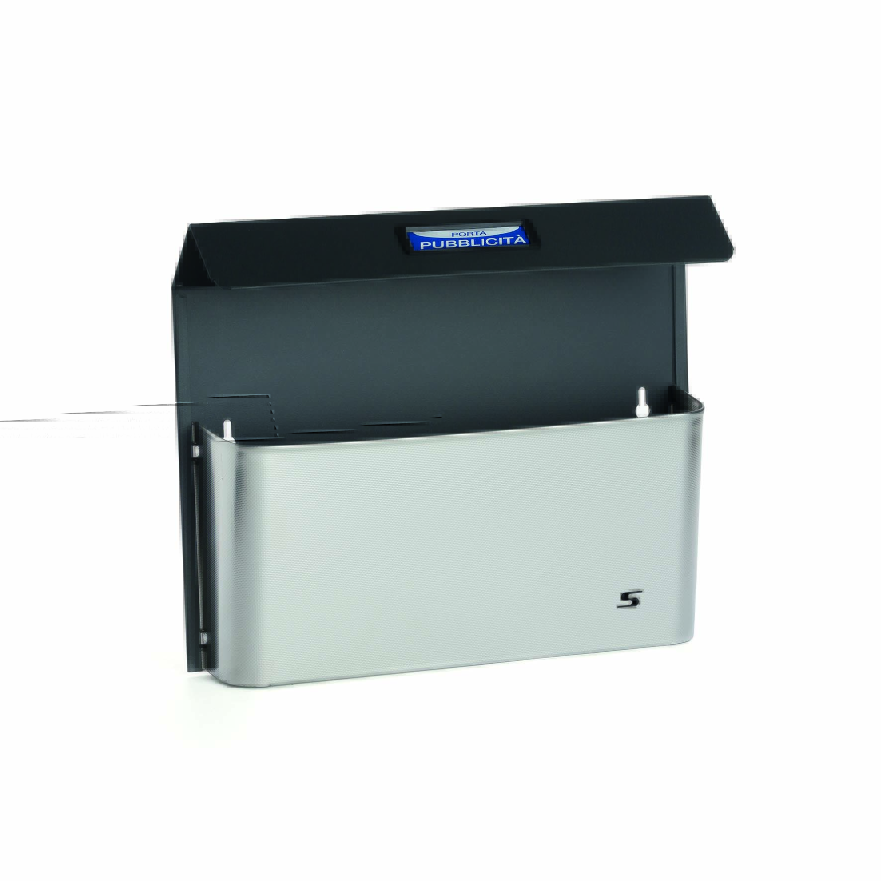 Silmec Bimetal porta pubblicità con tetto in acciaio inox
