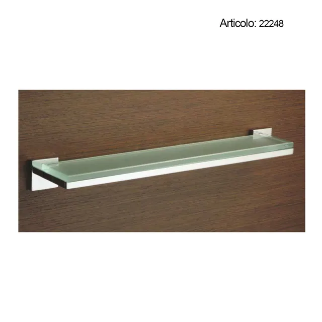 Spinardi Mensola Bagno in Ottone Cromato Vetro