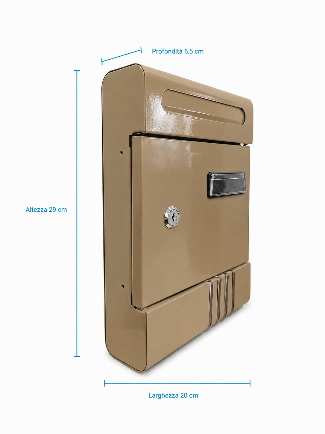 Boxob Luxury cassetta postale esterno bronzo 1 scomparto