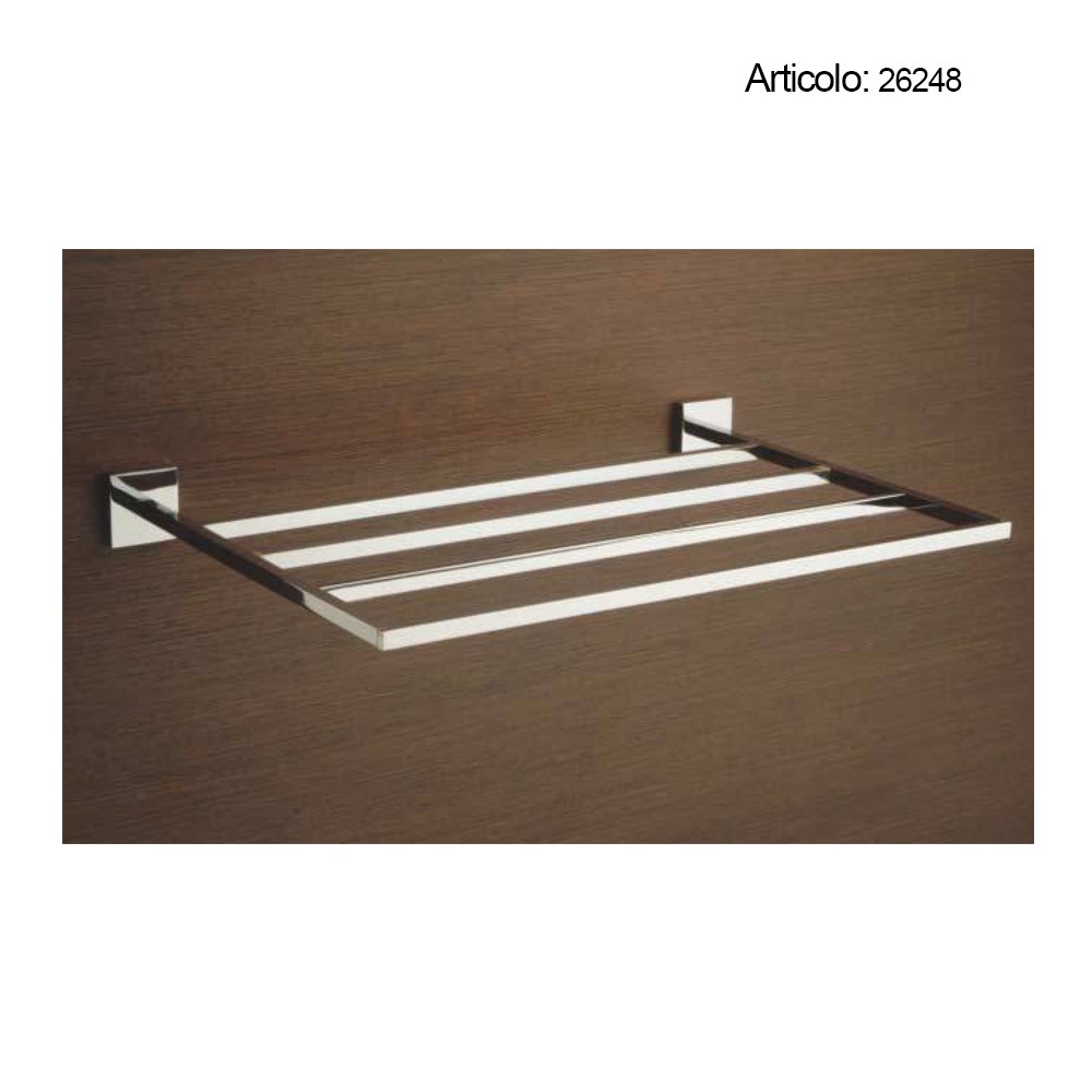 Spinardi portasalviette bagno ottone cromato