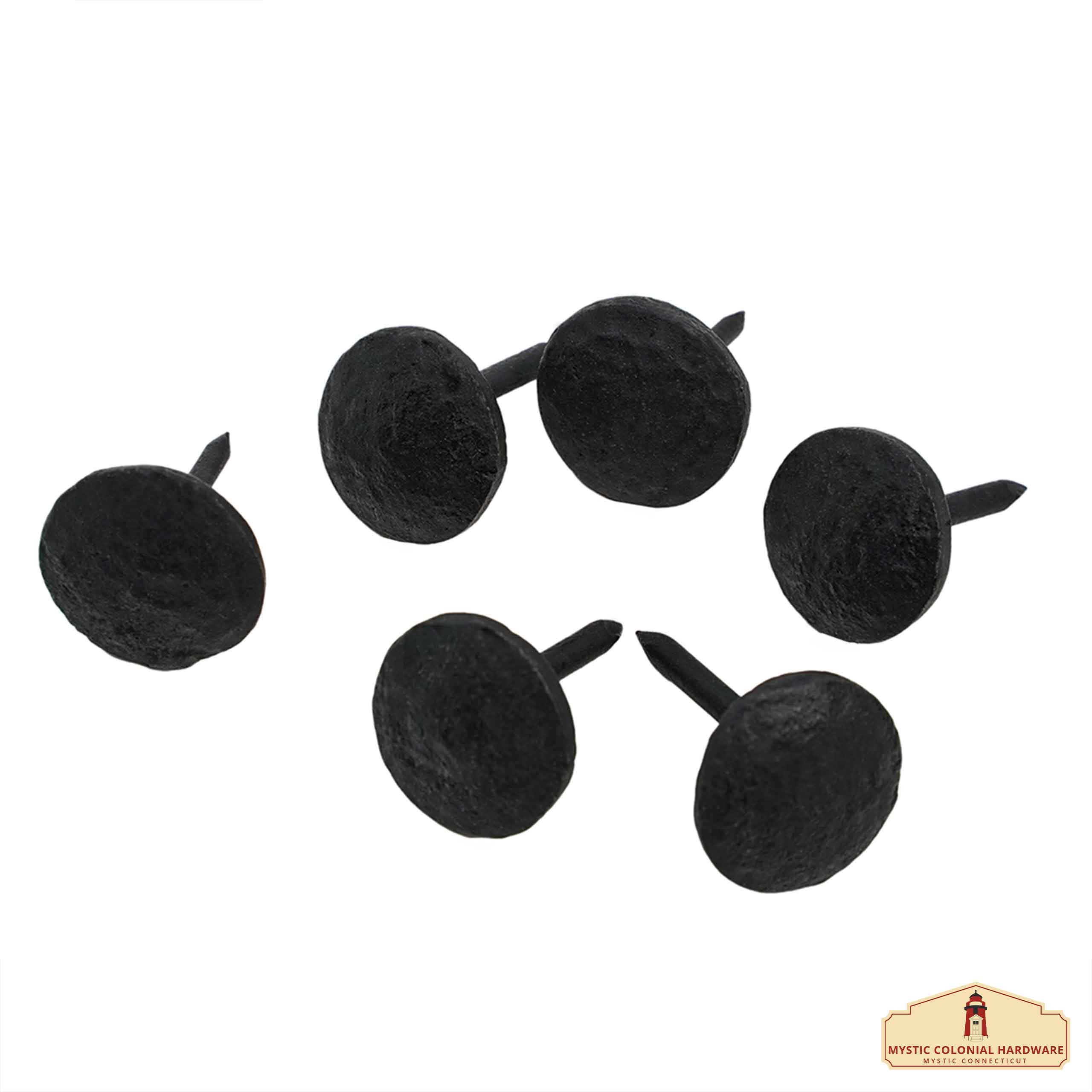 Mystic Colonial Hardware chiodi decorativi ferro battuto 6 pz neri