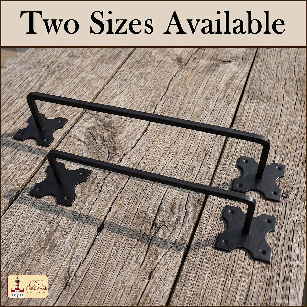Mystic Colonial Hardware porta asciugamani ferro battuto Medium nero