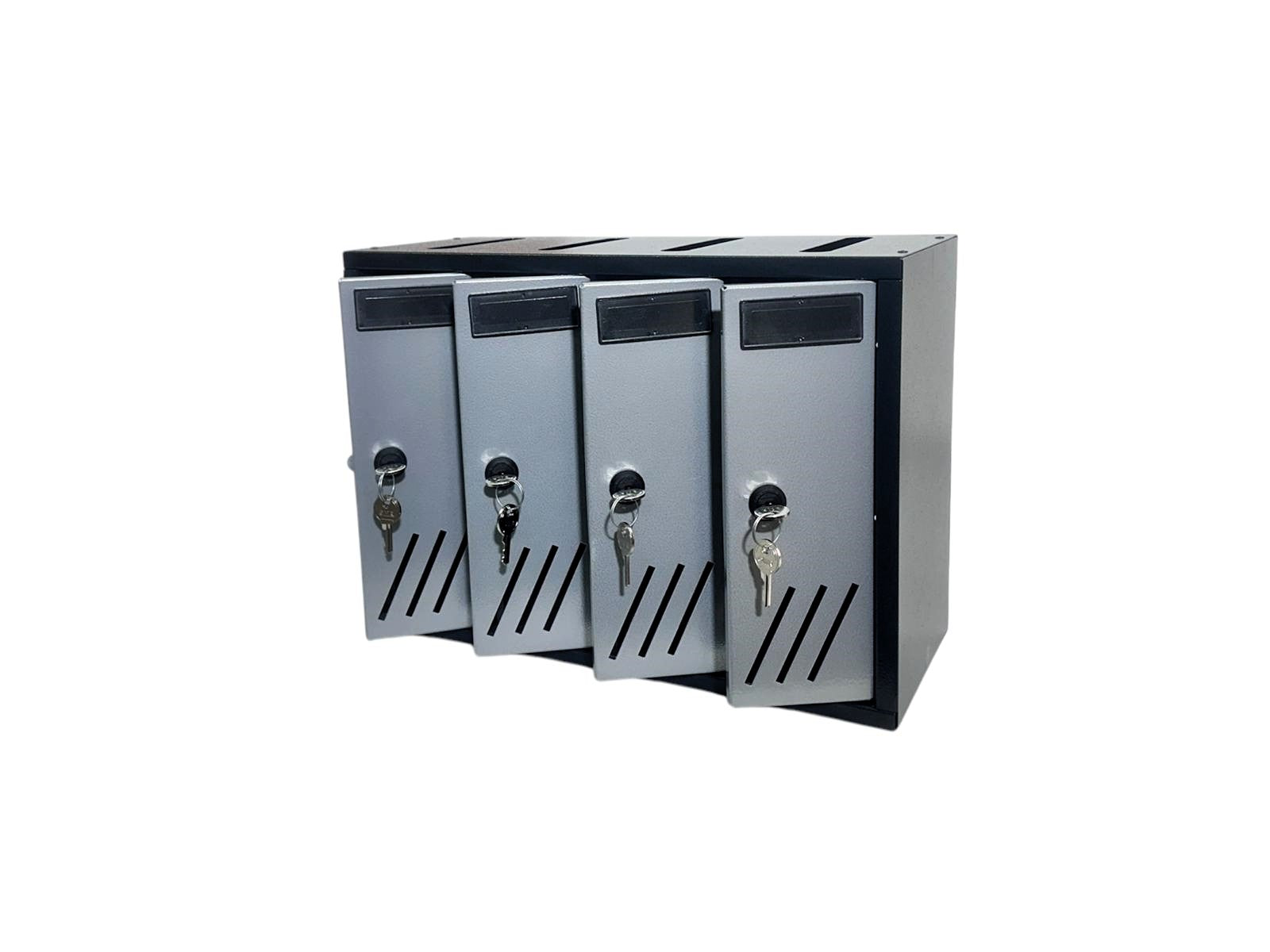 BOXOB Serenity 993 Cassetta Postale Interno Nero/Grigio Sicura