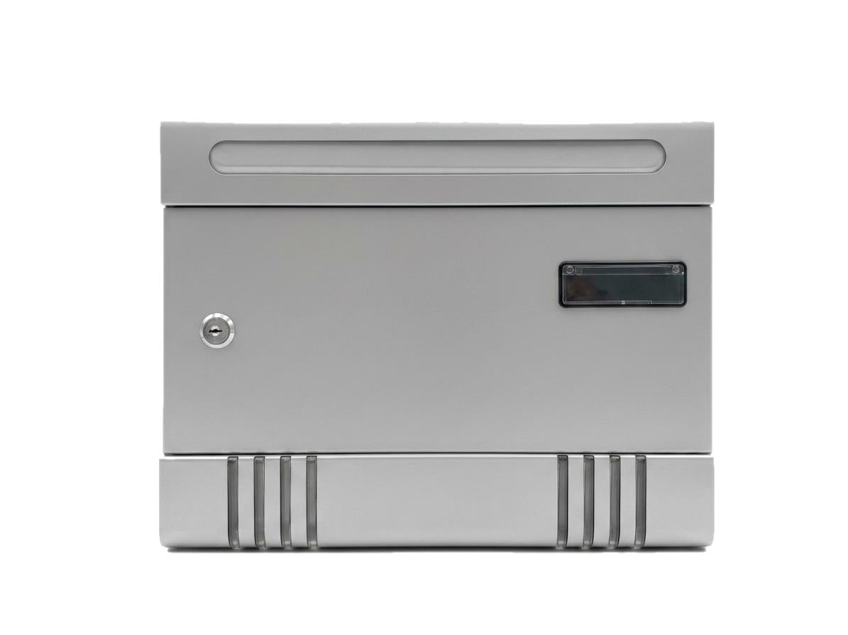 BOXOB Luxury Large cassetta postale da esterno silver A4