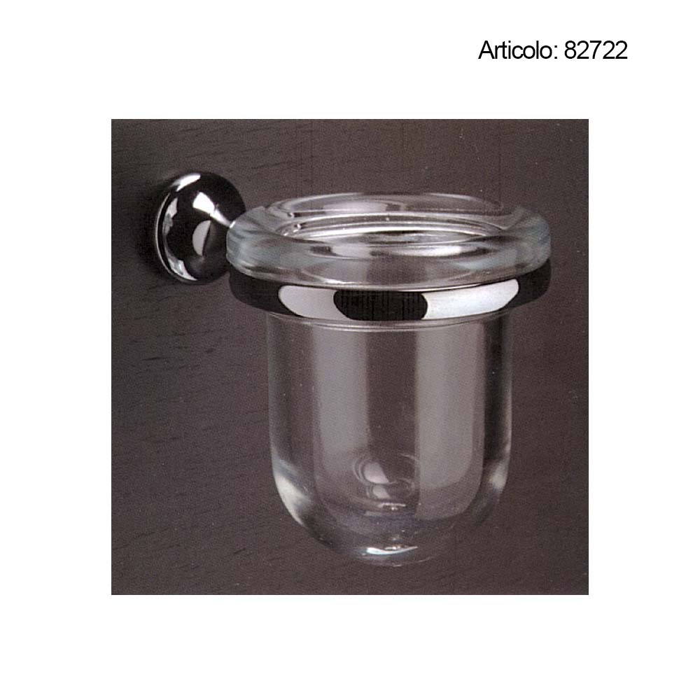 Spinardi Portaspazzolini bagno in ottone tornito