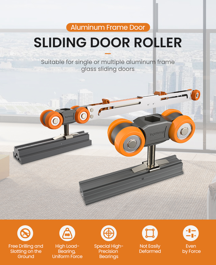 TopStrong 80KG carrello porta scorrevole alluminio
