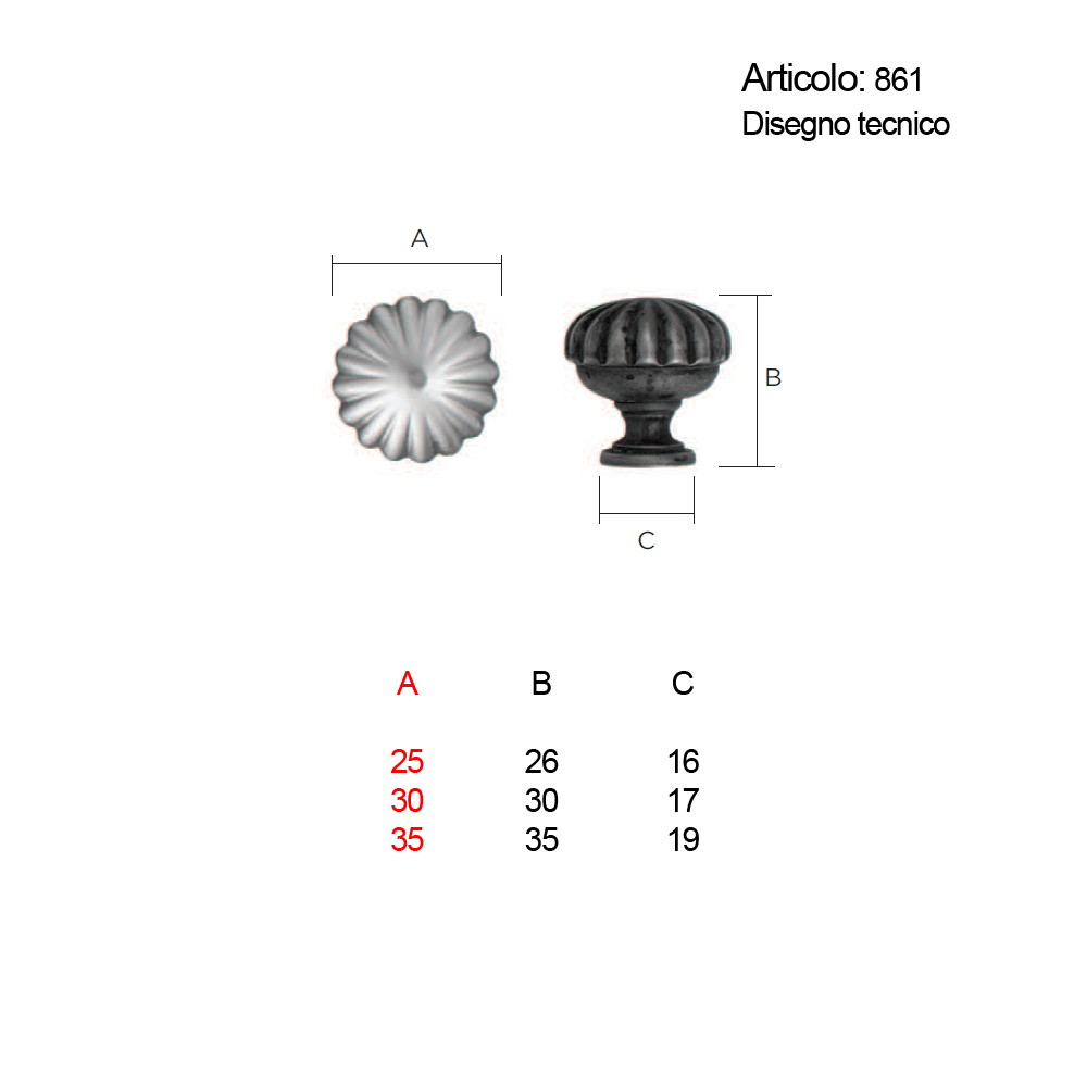 Spinardi 861 Pomolo Mobile Stile Classico