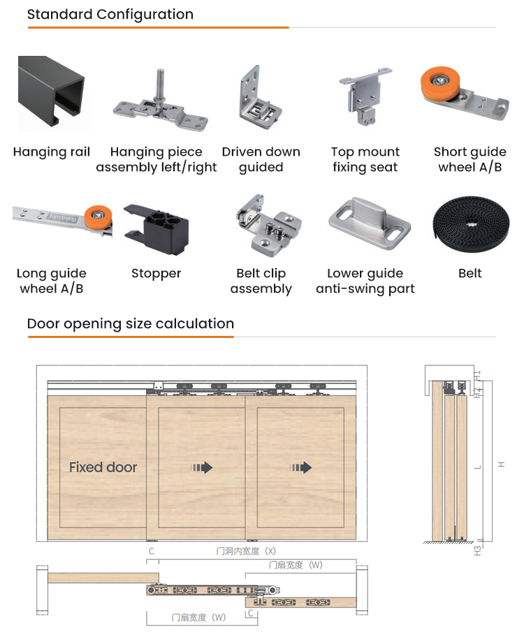 TopStrong 60KG Carrello Porta Scorrevole Legno