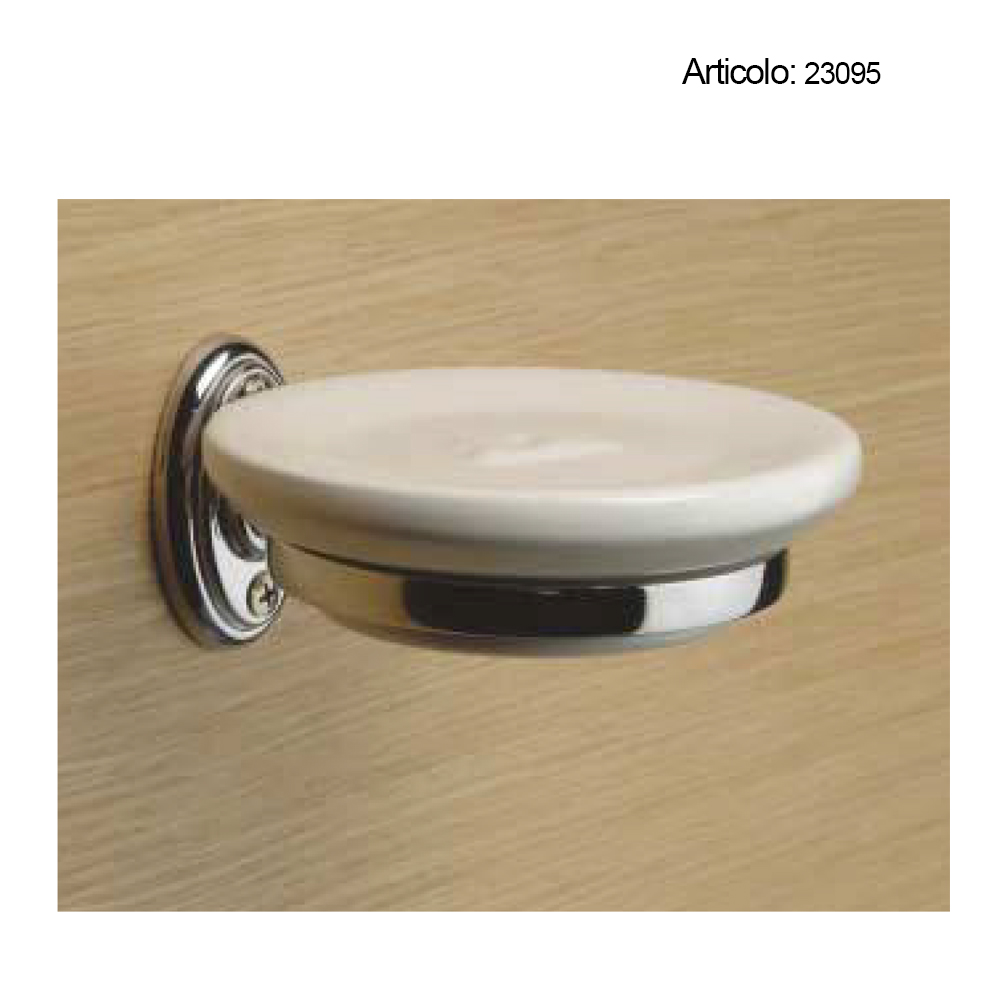 Sissi portasapone bagno ottone cromo-oro